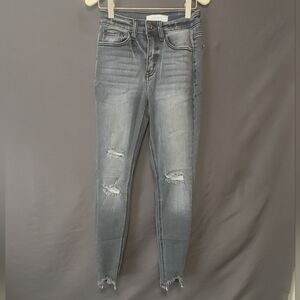 KanCan Women's Ripped Blue Skinny Jeans